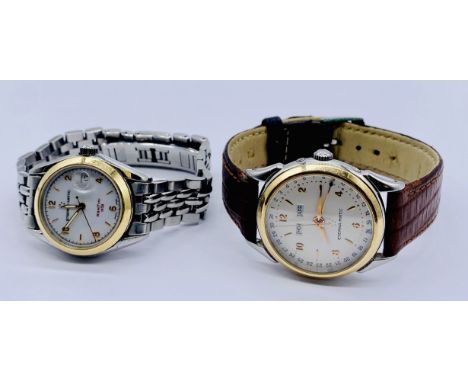 Two Eterna-matic wristwatches- Les Historiques 1948 and Kontiki 1958