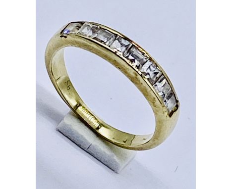 A 14ct gold dress ring, size K, weight 2.5g