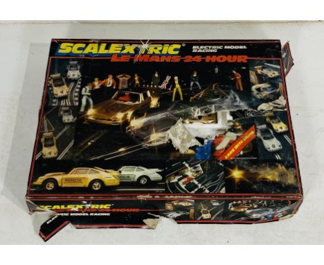 A boxed Scalextric Le Mans 24 Hours electric model racing set - box A/F