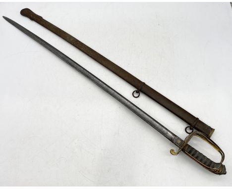 A Victorian officer's sword by Henry Wilkinson, Pall Mall, London, serial number 9624. With slightly curved blade etched with