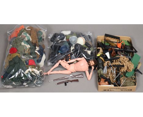 A 1960’s Action Man figure (1964); &amp; various Action Man accessories, all unboxed.