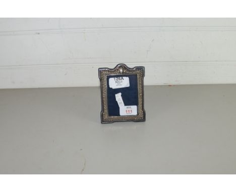 SMALL SILVER MOUNTED EASEL BACK PHOTOGRAPH FRAME