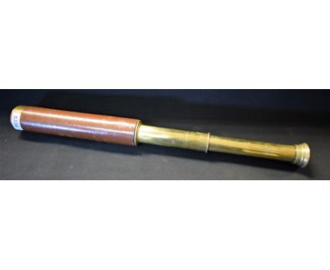 A Broadhurst Clarkson and Co three draw telescope