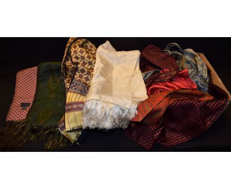 Gentleman's Accessories - Tootal scarves and cravats, Paul Smith silk scarf, others, quantity