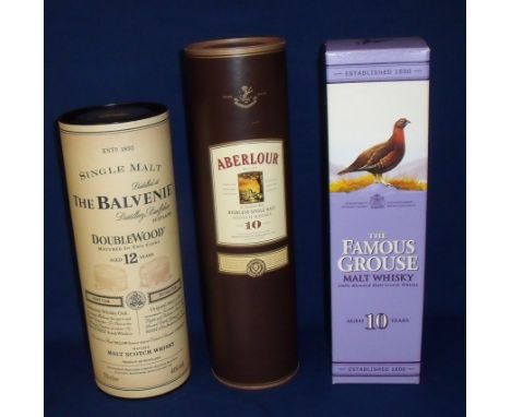 Bottle of 'The Balvenie Double Wood' matured in two casks aged 12 years malt Scotch Whisky in presentation box (70cl), bottle