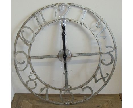 Large metal wall clock (diameter 88cm)