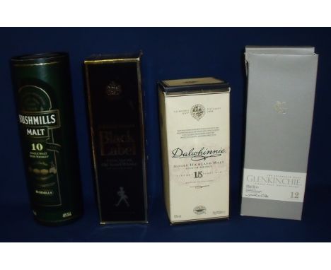 Bottle of Bushmills Malt Irish Whiskey (700ml), bottle of Johnnie Walker Black Label Extra Special Old Scotch Whisky (70cl), 