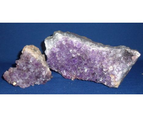 Two pieces of amethyst 
