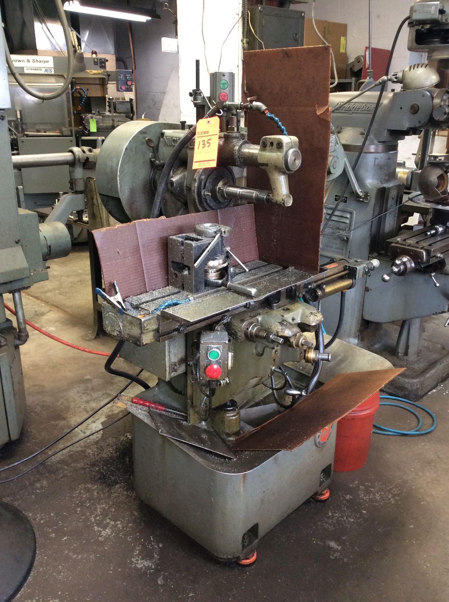 Nichols horizontal milling machine, mn 65A, sn 8E8016, with 6 1/2" x 24