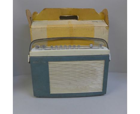 A Bang &amp; Olufsen portable radio, Beolit 700, 1965 model with original box 