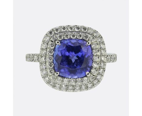 Tiffany &amp; Co. Tanzanite and Diamond Soleste Ring.                      Weight:Â&nbsp;5.8 grams Ring Size:Â&nbsp;J (49) Fa