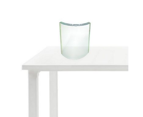 In shades of light green. Composed of two sheets of glass placed side by side    30 cm x 24 cm   Studio Fontana Arte   60's  