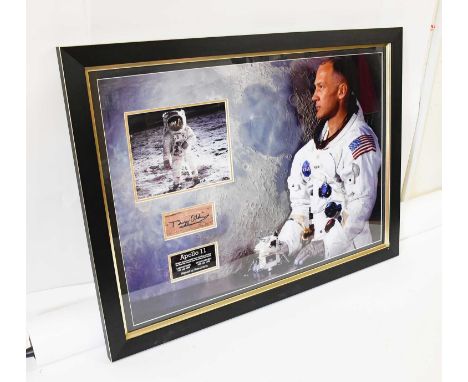 Buzz Aldrin, Apollo II, a montage comprising photographs of the astronaut on NASA'S first successful lunar landing carrying t