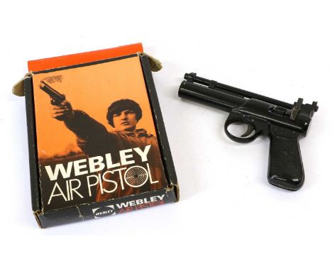 PURCHASER MUST BE 18 YEARS OF AGE OR OVERA Webley Junior Mk.II .177 Calibre Air Pistol, numbered 971, with black gloss finish