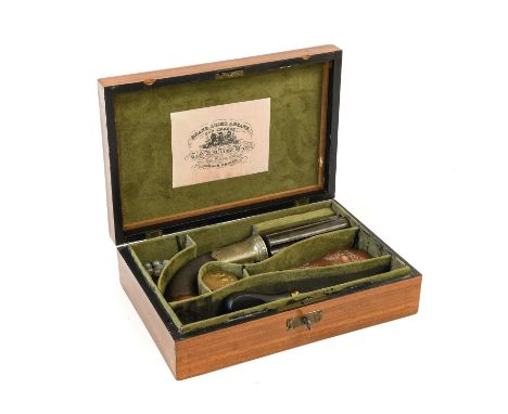 A 19th Century 30 Bore Five Shot Pepperbox Revolver by Parker Field &amp; Sons, 233 Holborn, London, the 11cm cylinder with L