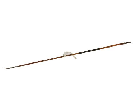 A First World War 1894 Pattern Cavalry Lance, with triangular blade and socket head stamped with broad arrow over EFD, the lo