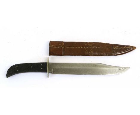 An Early 20th Century Bowie Knife by William Rodgers, the 22cm clip-point steel blade stamped I CUT MY WAY/ WILLIAM RODGERS/S
