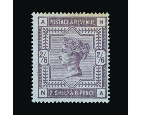 Great Britain - QV (surface printed) : (SG 175) 1883-84 blued paper 2s6d lilac, NA, centred to right, very light toning at up