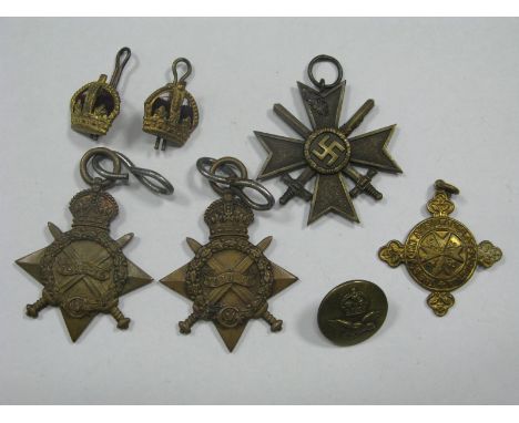 A WWI 14/15 Star, to P.O. 15959 Private B. Keal Royal Marine Light Infantry; WWI 14/15 Star to 54-043783 Private W.S. Phillip