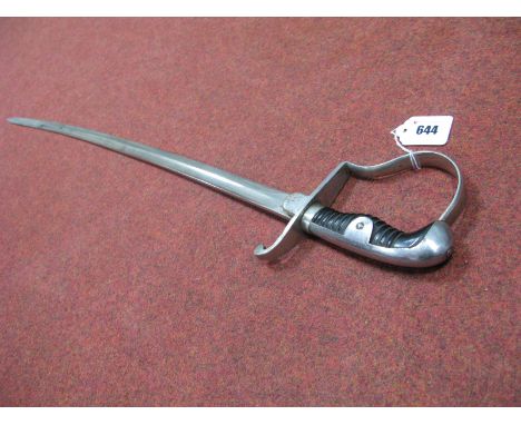 A German Third Reich Dress Sword, no scabbard, "D" shaped guard with minor pitting, good plated blade with minor scuffing.