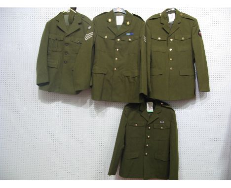 Late XX Century Sergeant's No.2 Dress Jacket, with medal ribbon and Ordnance collar badges; late XX Century Private's No. 2 d