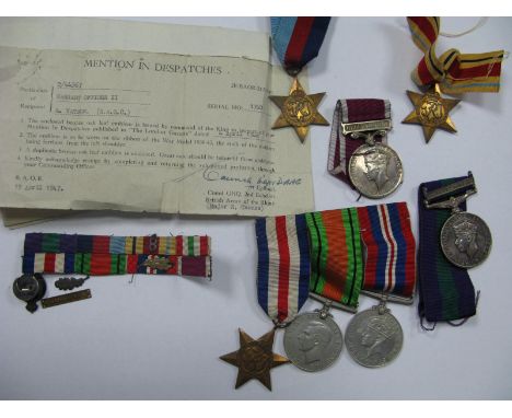 A WWII and Later Group of Seven Medals, comprising 1939/45 Star, Africa Star, France and Germany Star, Defence and War Medals
