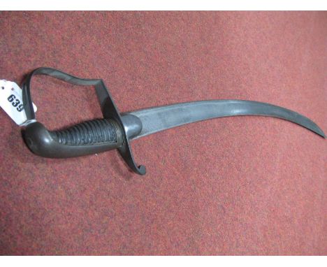 A Late XVIII Century 1796 Light Cavalry Sword, very good blade "D" shape steel hilt/guard with old repair.