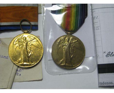 A WWI Victory Medal, to 52221 Private R. Bainbridge West Yorkshire Regiment, with original paperwork, WWI Victory Medal to 3-