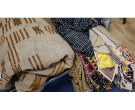 A collection of ethnic textiles
