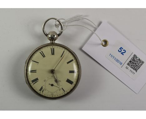 Early 19th century silver key wound pocket watch by no 7577 by James Heales Birmingham 1834  Condition Report Click here for 