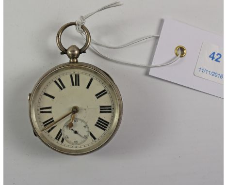 Victorian silver key wound pocket watch no 2829 by Jesse Hallam Chester 1888  Condition Report Click here for further images,