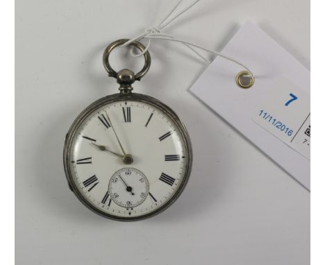 Victorian silver key wound pocket watch signed Kendal & Dent 106 Cheapside London no15050, case by Charles Harris London 1882
