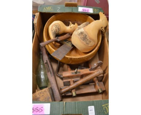 Old wood working tools and other items.