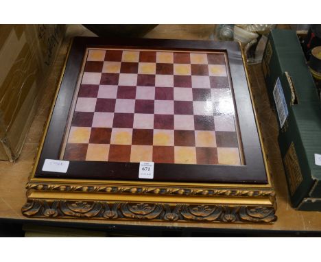 A decorative chess board.