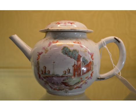 A small Famille Rose teapot.