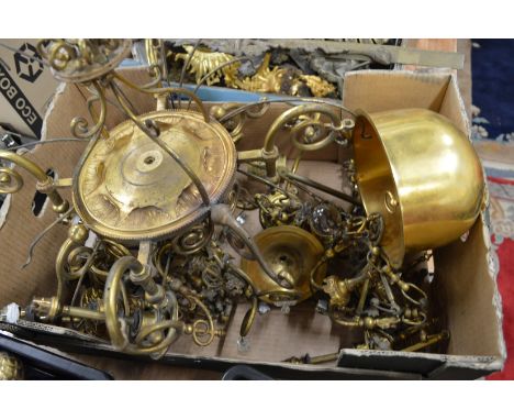 Ormolu light fittings etc.