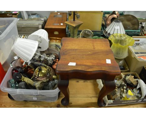 A large quantity of miscellaneous collectables, lamps and lighting etc.