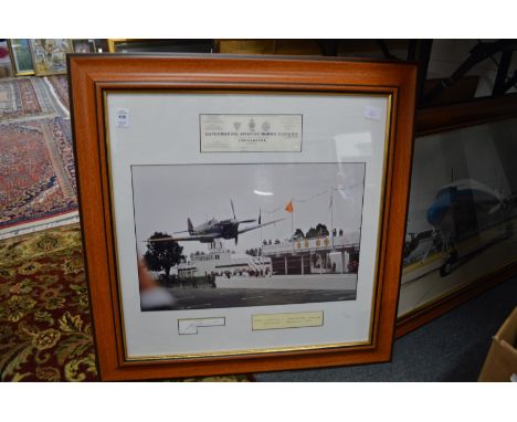 Ray Hanna "Spitfire" limited edition photographic print 9 / 50, pencil signed, together with other nautical pictures.