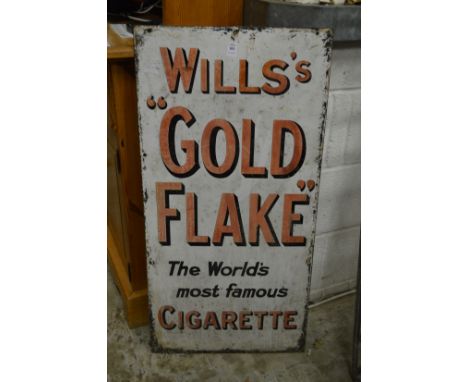 A Wills enamel advertising sign.