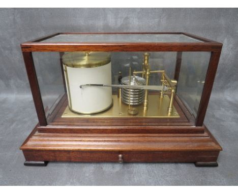 A CONTEMPORARY 'O.COMITTI &amp; SONS' BAROGRAPH, model B703, with single drawer below, W 36 cm