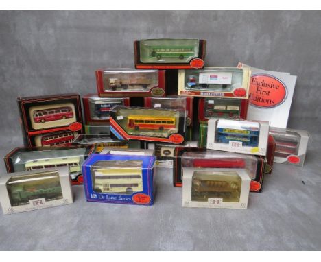 TWENTY TWO BOXED EXCLUSIVE FIRST EDITION BUSES, COACHES AND COMMERCIAL VEHICLES