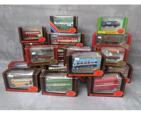 TWENTY TWO BOXED EXCLUSIVE FIRST EDITION BUSES, COACHES AND COMMERCIAL VEHICLES