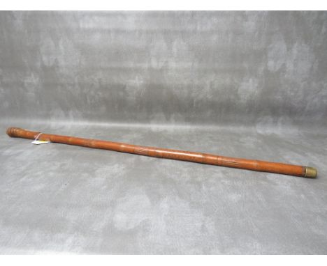 A 19TH CENTURY JAPANESE BAMBOO SWORDSTICK, overall L 91 cm, blade L 66 cm