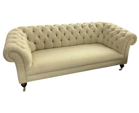 A modern Chesterfield type button upholstered sofa, width 200cm.