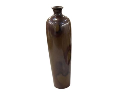 A Japanese Meiji period Murashido bronze vase, with two character mark to base, height 25.5cm.