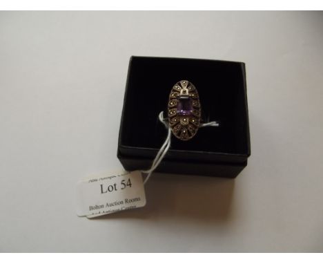Silver dress ring