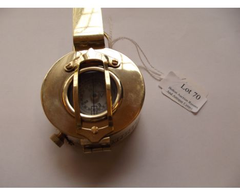 Brass military compass