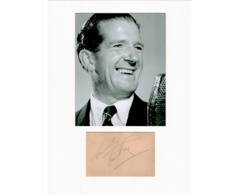 Ted Ray 16x12 overall mounted signature piece includes signed album page and vintage black and white photo. Ted Ray (born Cha