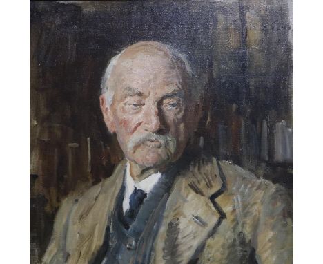 Reginald Grenville Eves RA (1876-1941): oil on canvas, portrait of Thomas Hardy (1840-1928), signed and dated 1924 UR, Philip