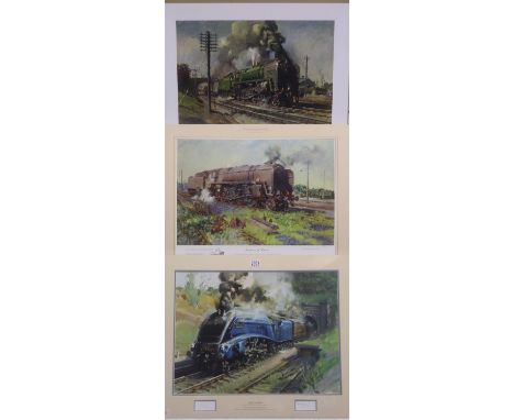 Terence Cuneo (1907-1996): artist signed limited edition print, Autumn Of Steam, 496/850, image 76 x 61cm, COA present, with 